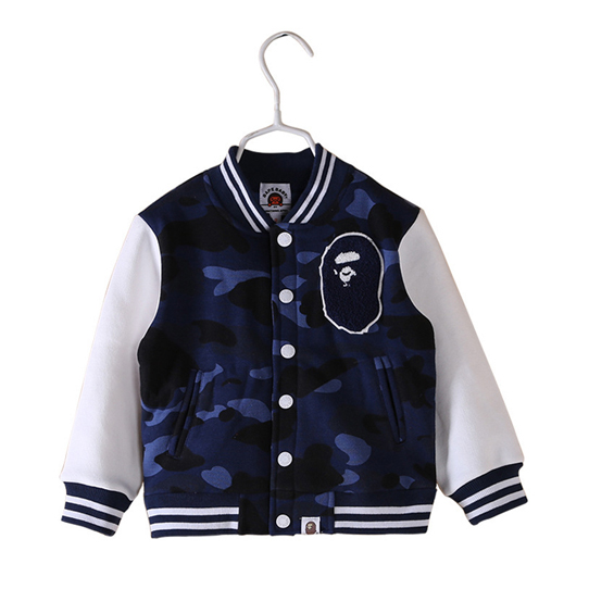 ◆【一円～９０】BAPE KIDS COLOR CAMO スウェットスタジャン