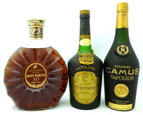 酒 3本 REMY MARTIN CAMUS Hennessy コニャック