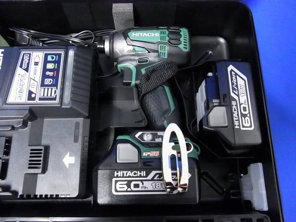 日立 18V コードレスインパクトドライバ WH18DDL2 6.0Ah x 2