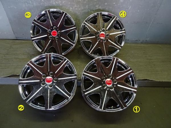 車 LEGZAS レグザス メッキ 18インチ x8JJ +45 5穴 114.3