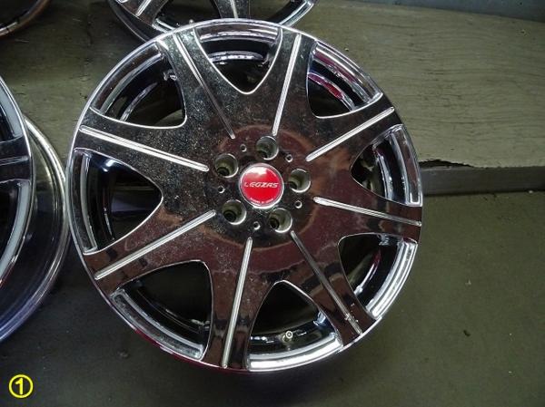 LEGZAS レグザス メッキ 18インチ x8JJ +45 5穴 114.3 車 LEGZAS レグザス メッキ 18インチ x8JJ +45 5穴 114.3