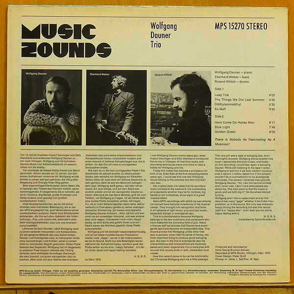 ●美品!名盤★Wolfgang Dauner[Music Zounds]GerコーティングLP