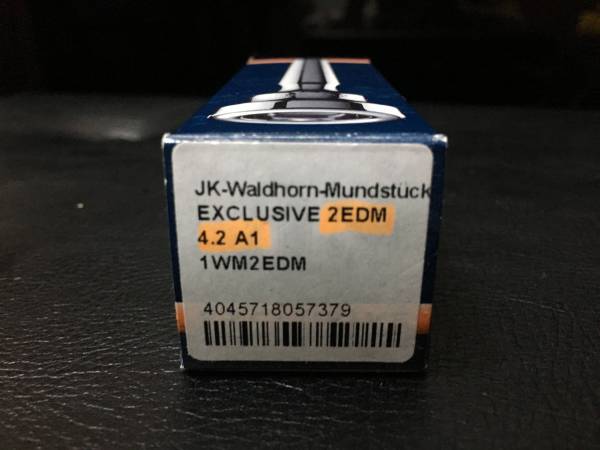 値下げ】【新品】ホルン マウスピース JK 2EDM 4.2 A1 【公式通販】