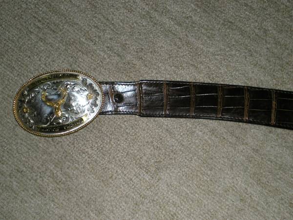  FUNNY ファニーのベルト クロコダイル 濃い茶色 最高(茶)｜売買されたオークション情報、yahooの商品情報をアーカイブ公開 - オークファン 皮革、レザー