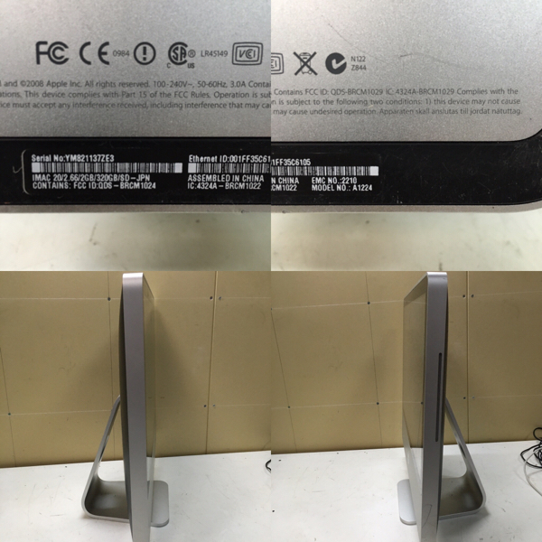 ジャンク Apple iMac (4324A-BRCM1029)(iMac)｜売買されたオークション