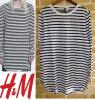 新品 H&M ロング丈長袖ボーダーTシャツ L 即決有
