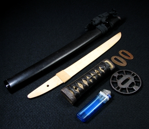 古い刀の拵えNo1 全長 50cm 鍔・目貫・縁頭/16i37 ヤフーショッピング