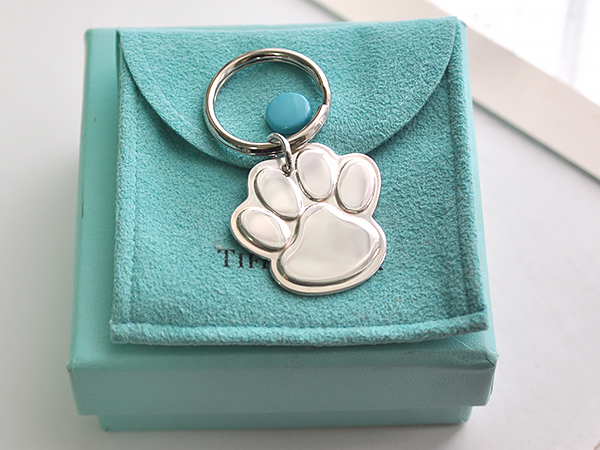 TIFFANYティファニー・PAW(肉球)ドッグタグ*キーリング 美品 【公式通販】