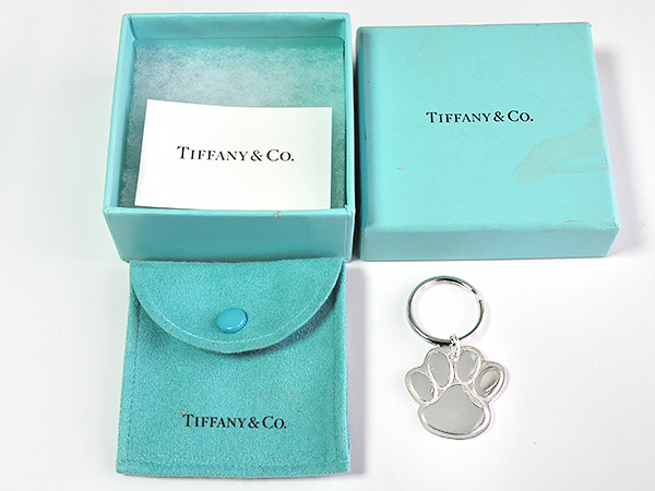 TIFFANYティファニー・PAW(肉球)ドッグタグ*キーリング 美品 【公式通販】