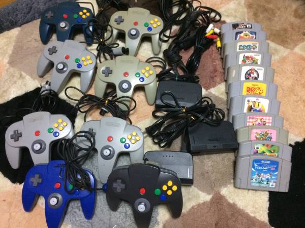 64　コントローラー　8個　ソフト　まとめて　AVケーブル　