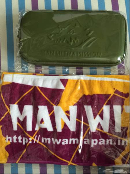 MAN WITH A MISSION ガジェットケース タオル 送料無料