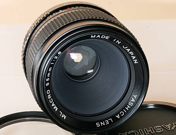 マクロレンズ YASHICA ML MACRO 55mm F2.8 for Y/Cマウント 希少