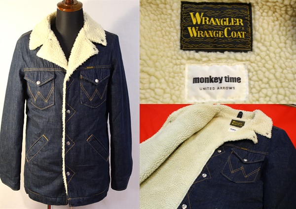 ★monkey time × Wrangler DENIM JACKET ボアランチ