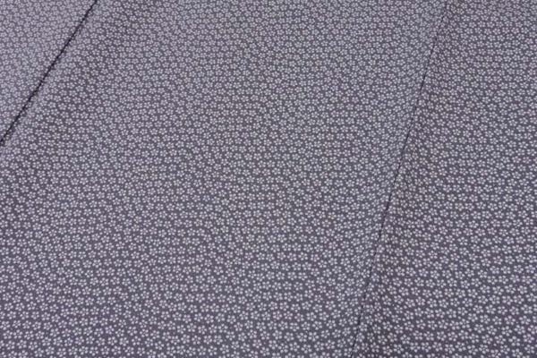 【IDN】Y-7813=江戸小紋 落款入 斎藤三才 小花文 ☆丈156 ◇美品