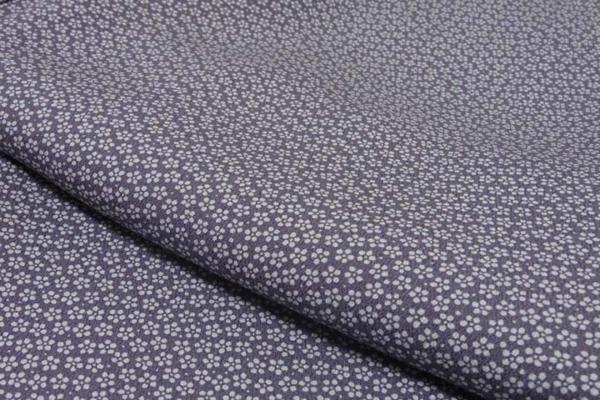 【IDN】Y-7813=江戸小紋 落款入 斎藤三才 小花文 ☆丈156 ◇美品