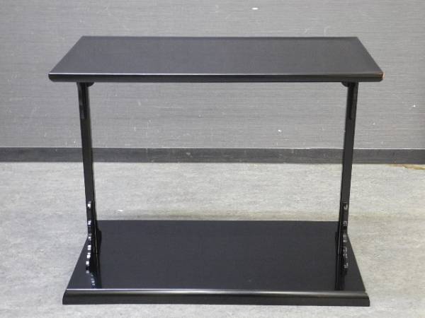 ◇伯◇最高級 輪島 黒塗 木製 及台子 水指棚 茶道具 79a227