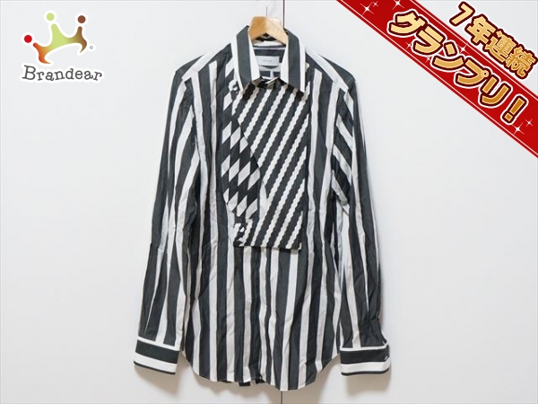 ファセッタズム 長袖シャツブラウス 4 レディース ストライプ