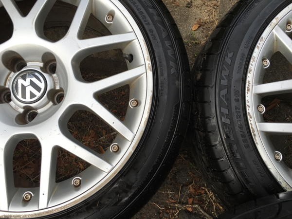 中古 VW純正 BBS アルミホイール バリ山 225/45R17 BBS VW純正 バリ山 買取