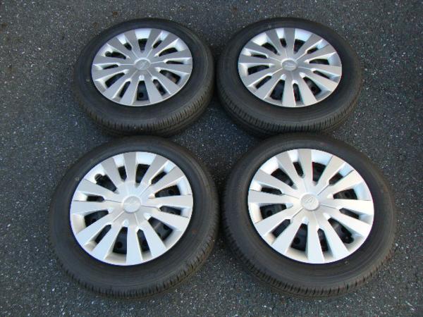 ムーヴ 新車外し ダイハツ純正ホイール 155/65R14 4本！バリ山