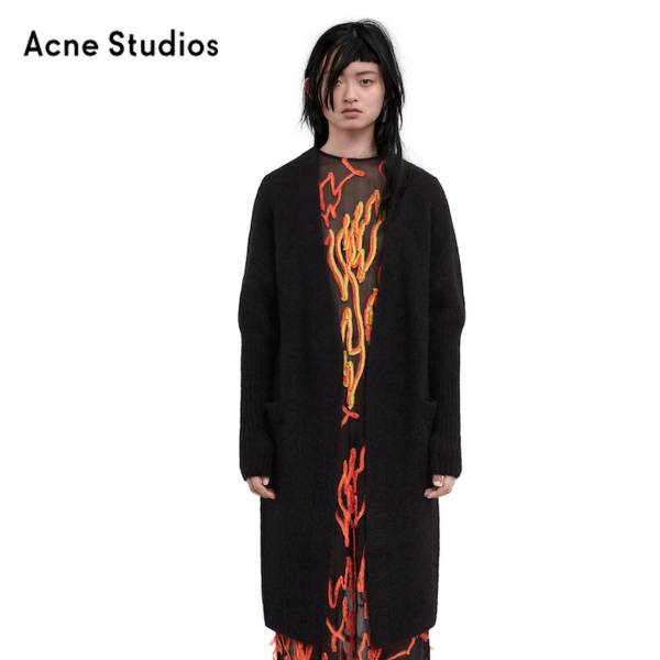 16AW Acne Raya モヘヤカーディガン ブラック
