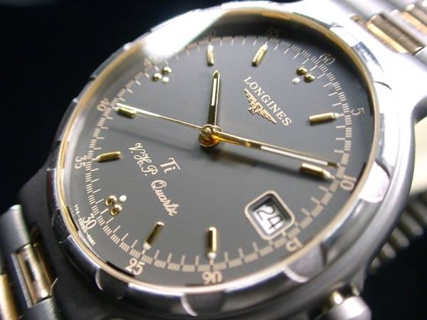 ★超美品 LONGINES ロンジン コンクエスト ＶＨＰ チタン ★ ・名　　★LONGINESロンジンコンクエストＶＨＰチタン超美★
