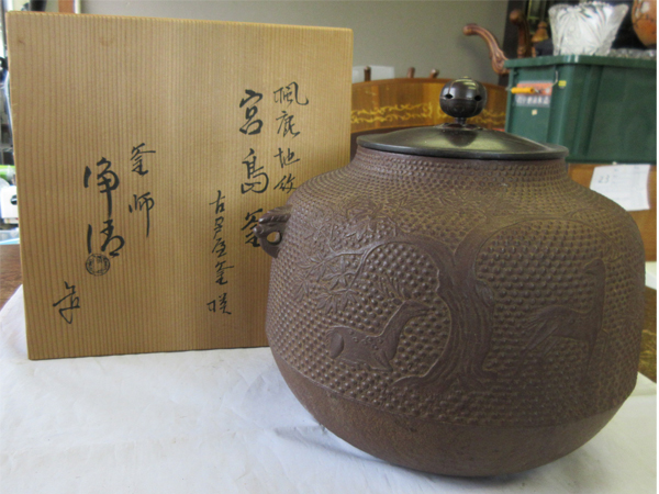 高岡銅器展示館 置物 津田大寿・永寿 共箱 津田永寿作 蝋型鋳銅「蒼龍