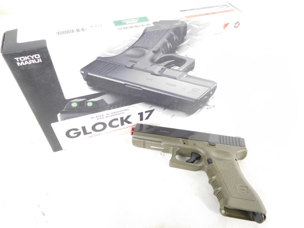 美品 東京マルイ G17 グロック 3rd フレームOD ガスガンK2103010