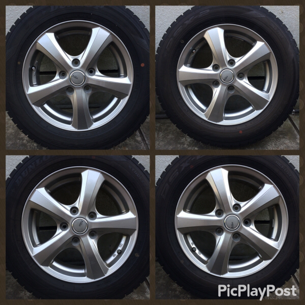 195/65R15 スタッドレス タイヤ アルミ4本プリウスVOXY NOAH等