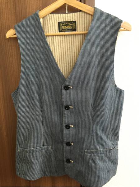 (超美品)オルゲイユ サマー ベスト インディゴ size38