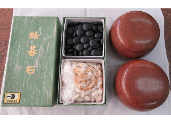 その他◇碁石 日向特製 本蛤碁石　本那智黒付　本蛤白◇73