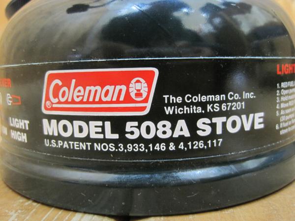 Coleman シングルバーナー 508A 【ジャンク品】 キャンプ、アウトドア