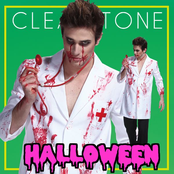 ハロウィン コスプレ 衣装 メンズ ドクター ゾンビ 仮装 男性☆