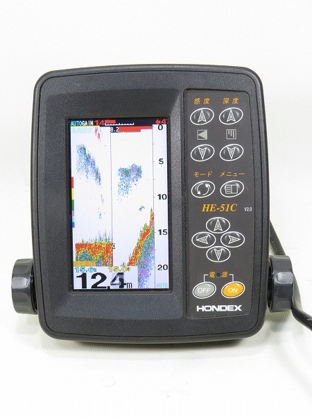 格安，高品質 ホンデックス カラー液晶魚探 HE-51C V2.0