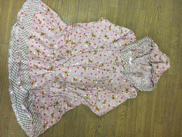ピンクハウス☆チュニックブラウスピンクイチゴ長袖