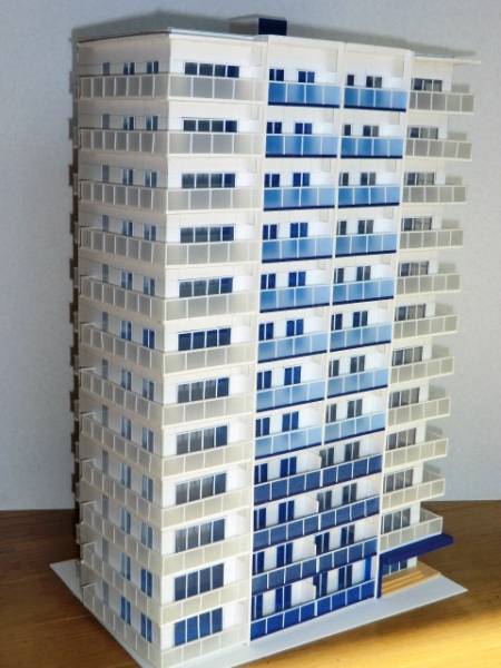 Nゲージ 自作ストラクチャー 高層マンション タワマン | 鉄道模型 N