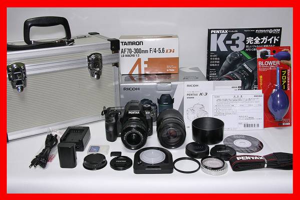 ◆超美品 PENTAX ペンタックス K-3 保証書未記入+Wレンズセット