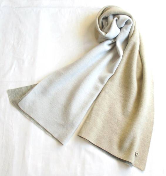 新品45R上質アルル強縮絨のストール大判 暖か35200円 45r☆WOOL