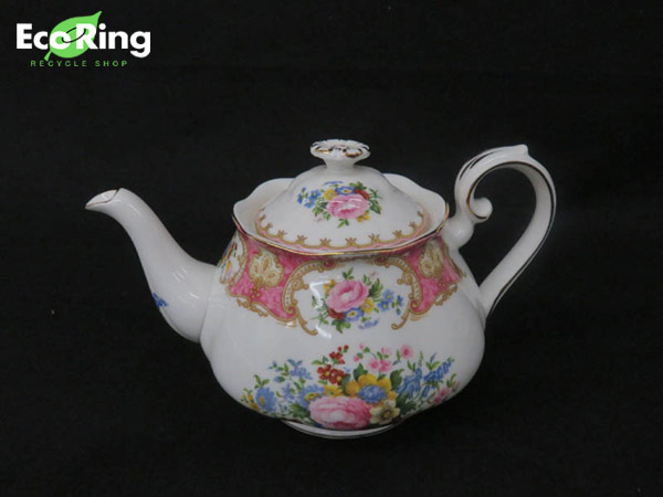 ●1円 美品 ロイヤルアルバート ティーポット 陶器 HO186