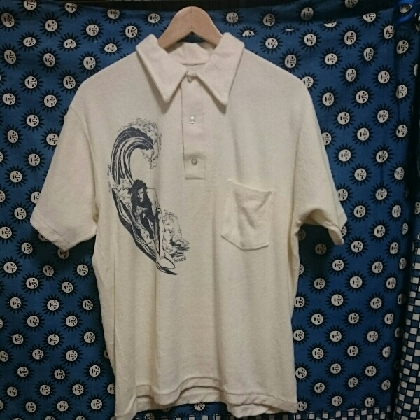 ビンテージ/サーフポロシャツ★検索 ライトニングボルト/OP/70S