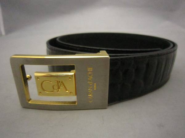 【カランダッシュ CARAN d'ACHE】メンズ ベルト　黒　US1322S