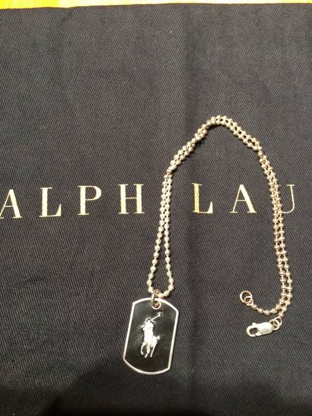 センス抜群◎RALPH LAUREN☆SILVER925 ペンダント/チョーカー黒 