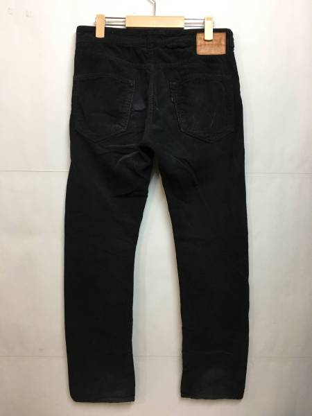 HRM ハリウッドランチマーケット コーデュロイパンツ W31 黒