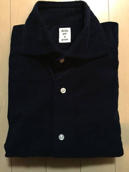 ブリッラ ペル イルグスト 37 XS コーデュロイシャツ オリアン