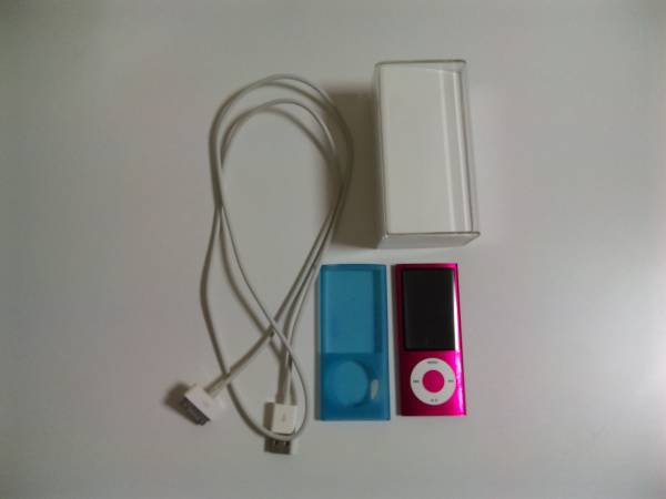 iPod nano 16GB ピンク 第5世代 - Apple メルカリ by USBケーブル付き 