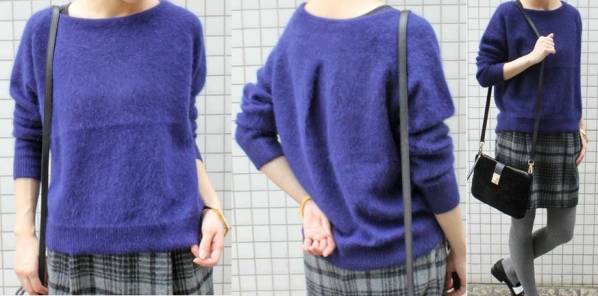 ★Adam et Rope’　後ろタックニットプルオーバー＊美品