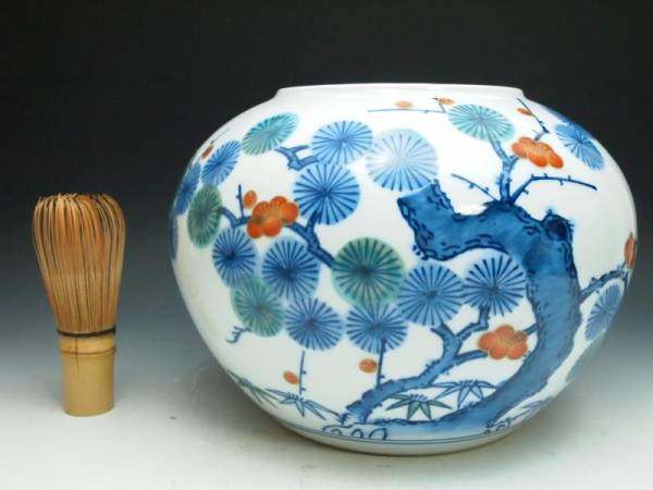 神田陶器店 - 染錦孔雀松牡丹文 大花瓶 セカンドマーケット｜Second