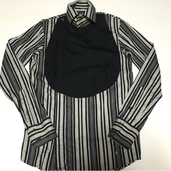 ヴィヴィアンウエストウッド 変形シャツ ストライプ Vivienne Westwood