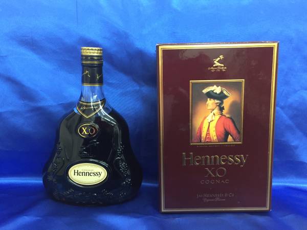ヘネシー Hennessy XO 金キャップ グリーンボトル 旧ボトル 箱付 未開