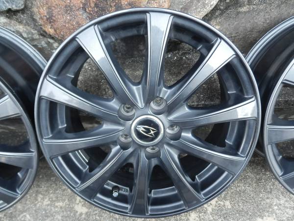 アルミホイール4本セット★15×6J +43 PCD100 ガンブラック