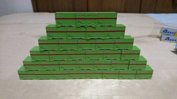 TOMIX C31 コンテナ 国鉄 赤ライン入り緑色 33個 Nゲージ